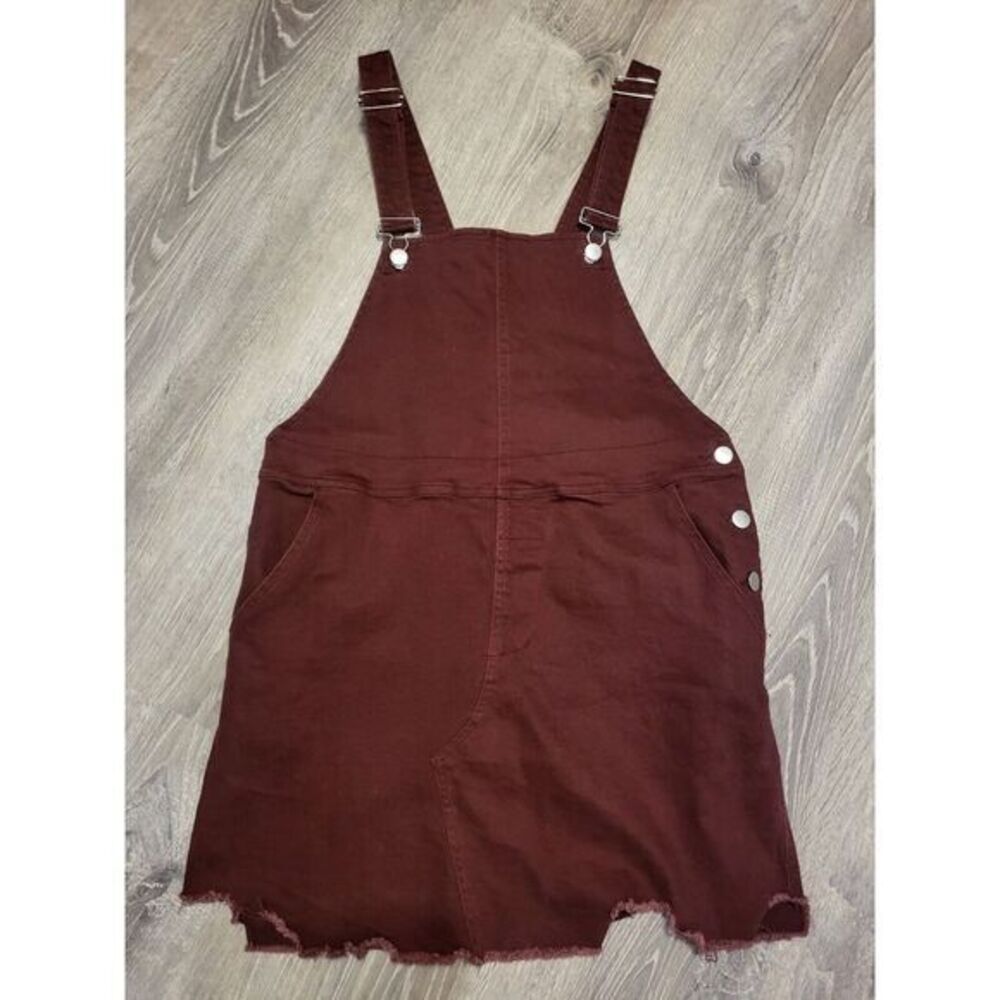 Peach Love California Women's Burgundy Overall Jumper Size Medium